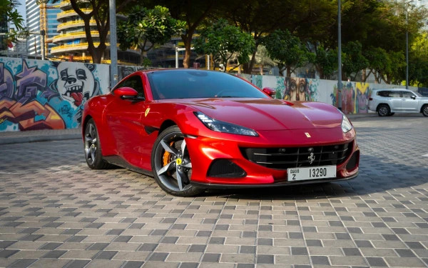  Red Ferrari Portofino M Photo 